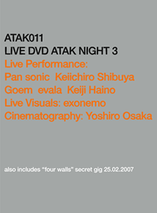 LIVE DVD ATAK NIGHT3